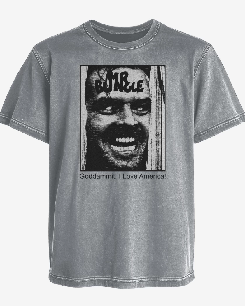 Polera desgastada Gris Melange de Mr Bungle Goddammit