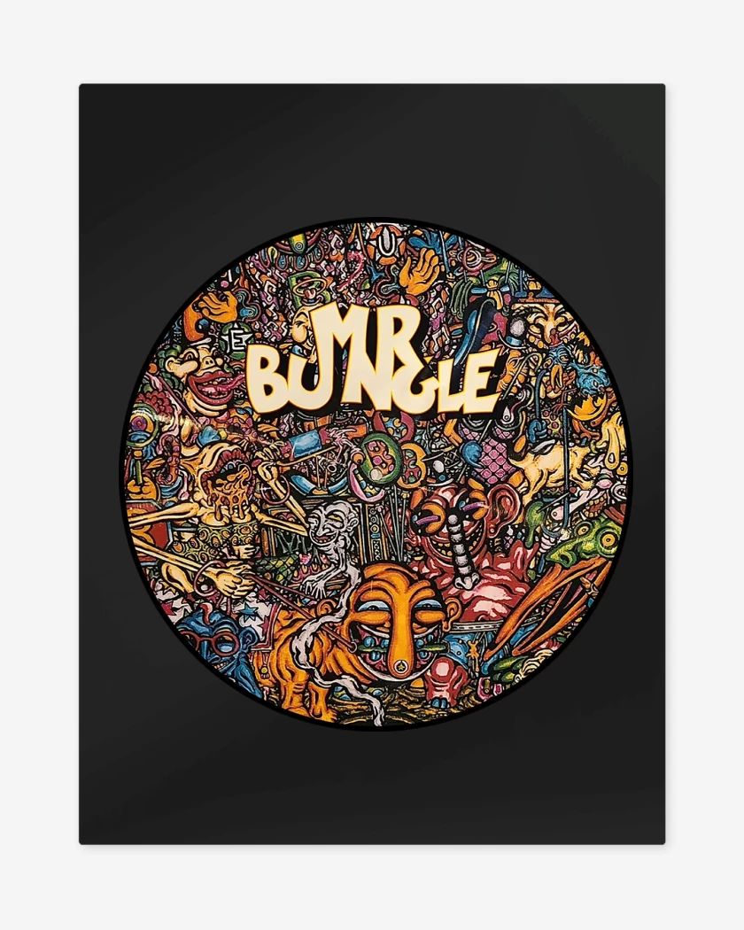 Print metalico Negro de Mr Bungle Circle