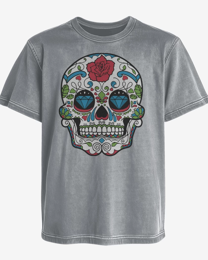 Polera desgastada Gris Melange de Calaca