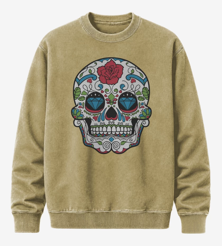 Poleron Polo Acid Wash Beige de Calaca