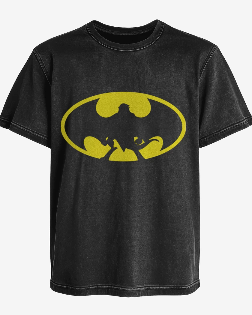 Polera desgastada Negro de Gargoyles