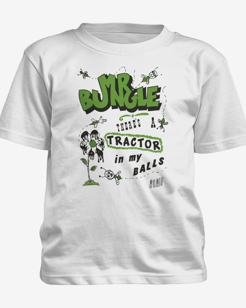 Polera de niño Blanco de Mr Bungle Tractor