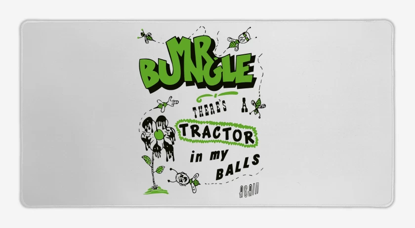Mouse pad Gamer Blanco de Mr Bungle Tractor