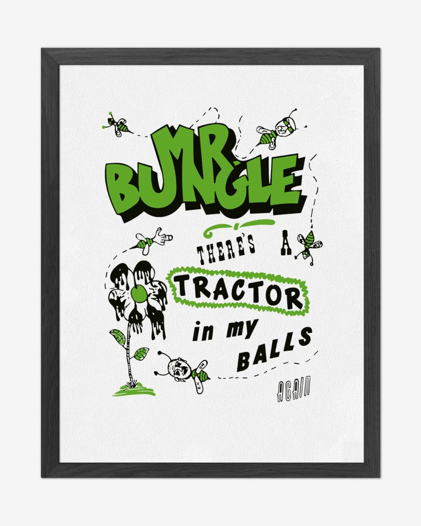 Cuadro decorativo Blanco de Mr Bungle Tractor