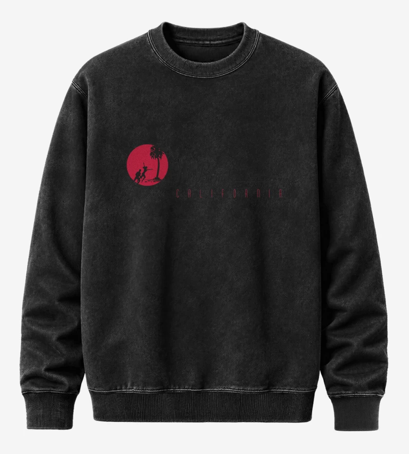 Poleron Polo Acid Wash Negro de Mr Bungle California v1