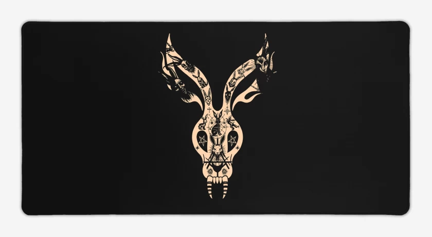 Mouse pad Gamer Negro de Mr Bungle Satanic Rabbit