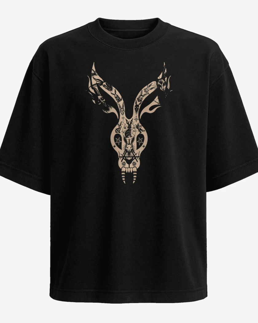 Polera Oversize Mr Bungle Satanic Rabbit
