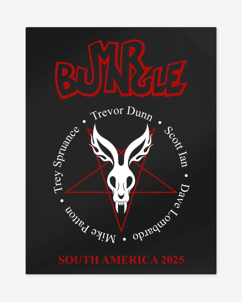 Print metalico Mr Bungle South America 2025