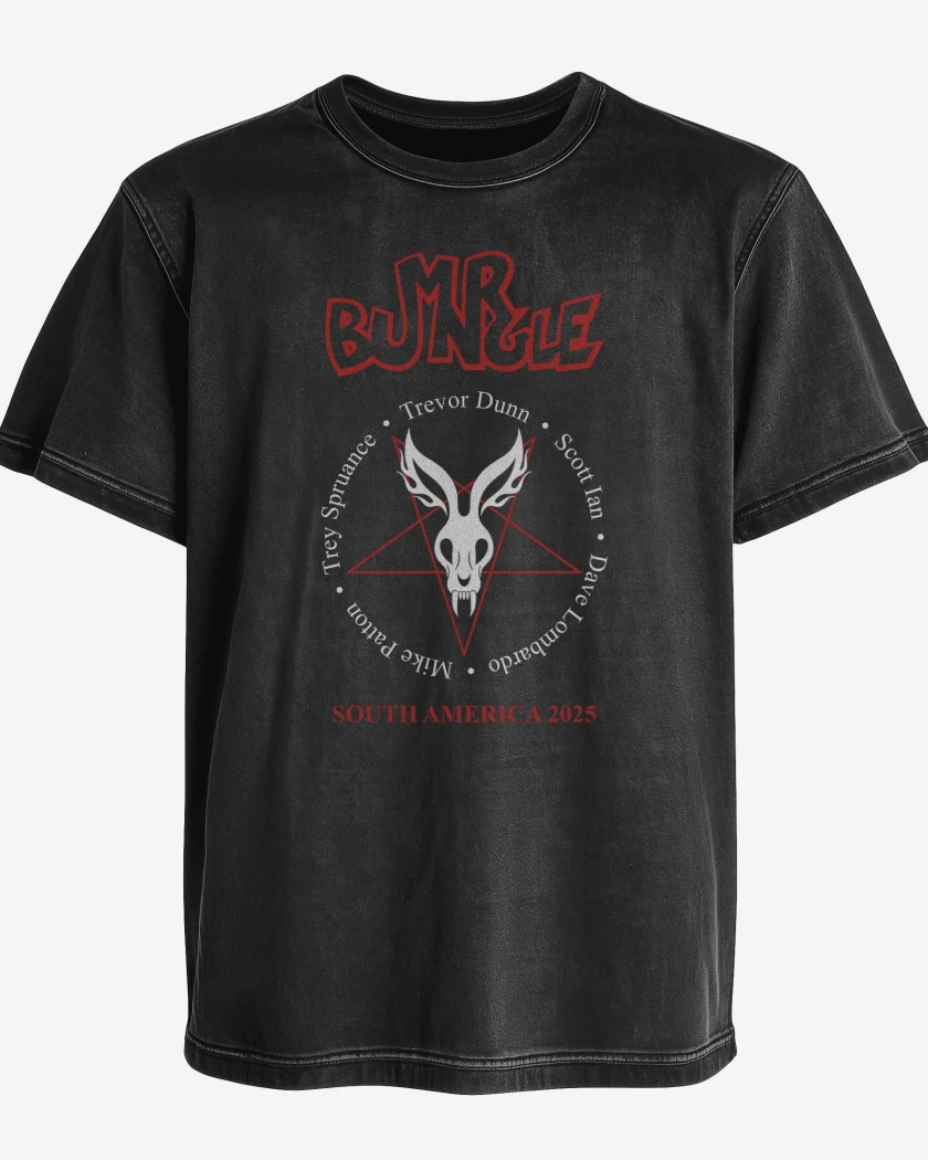 Polera desgastada Mr Bungle South America 2025