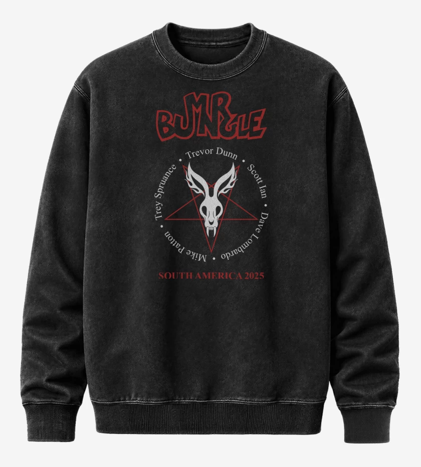 Poleron Polo Acid Wash Negro de Mr Bungle South America 2025