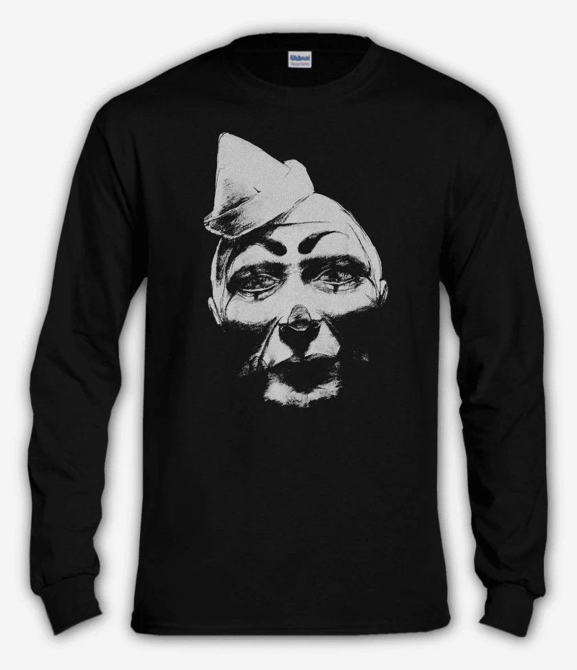 Polera manga larga Negro de Mr Bungle Payaso 