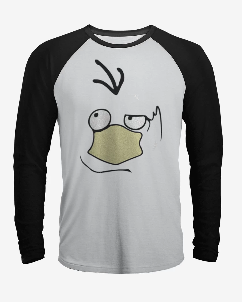 Polera Raglan Blanco / Negro de Psyduck