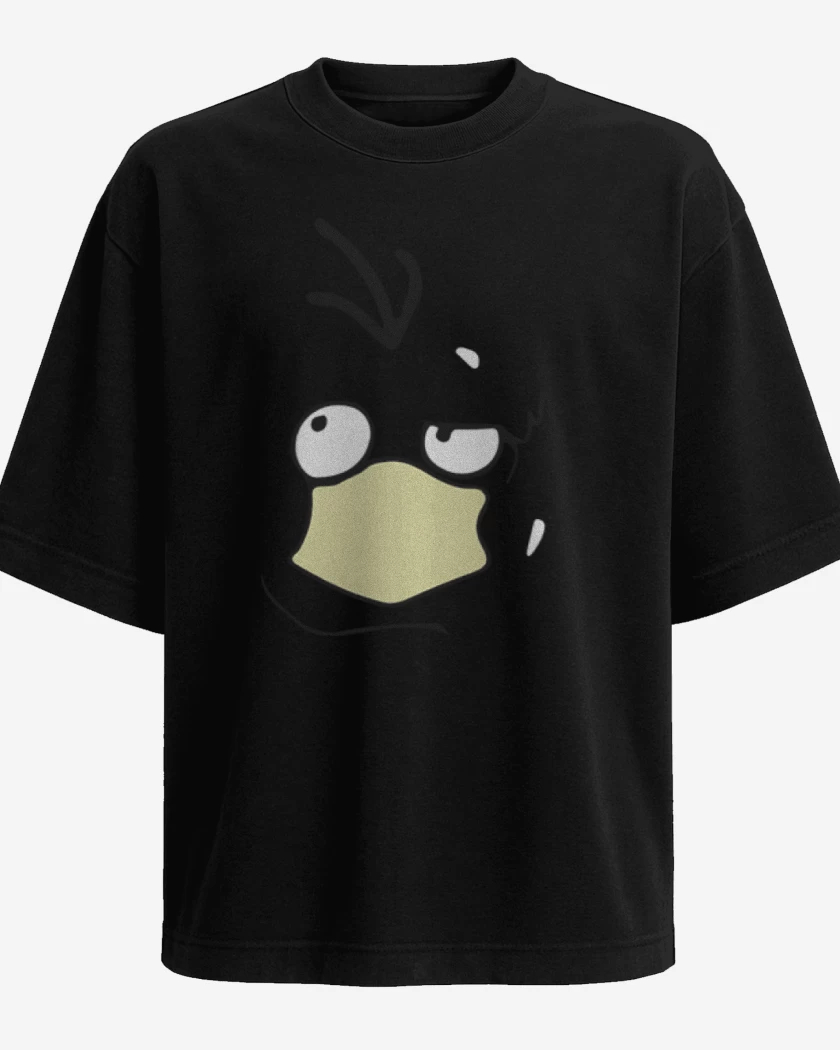 Polera Oversize Negro de Psyduck