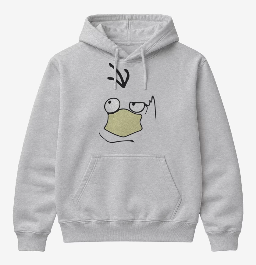 Poleron Canguro básico Gris Melange de Psyduck