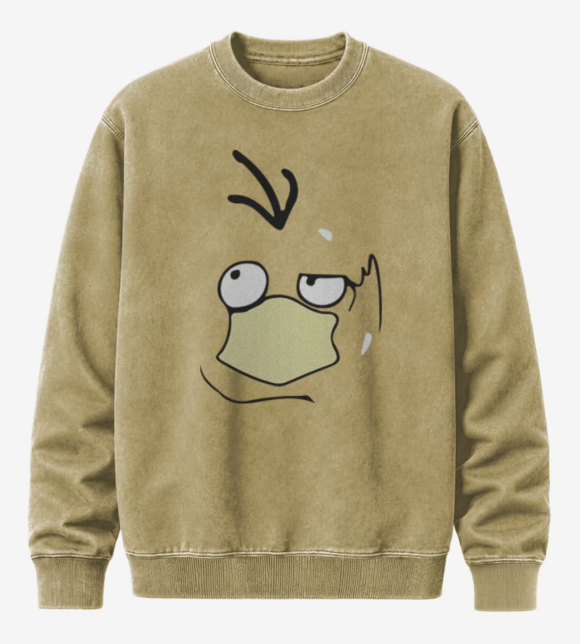 Poleron Polo Acid Wash Beige de Psyduck
