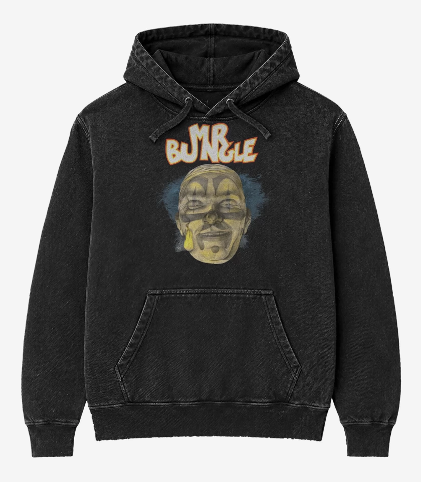 Poleron Canguro Acid Wash Negro de Mr Bungle 1991