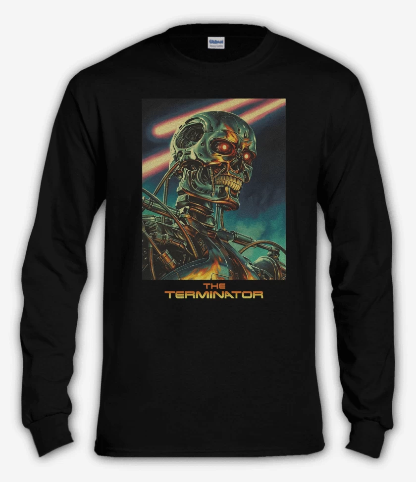 Polera manga larga Negro de The Terminator v2