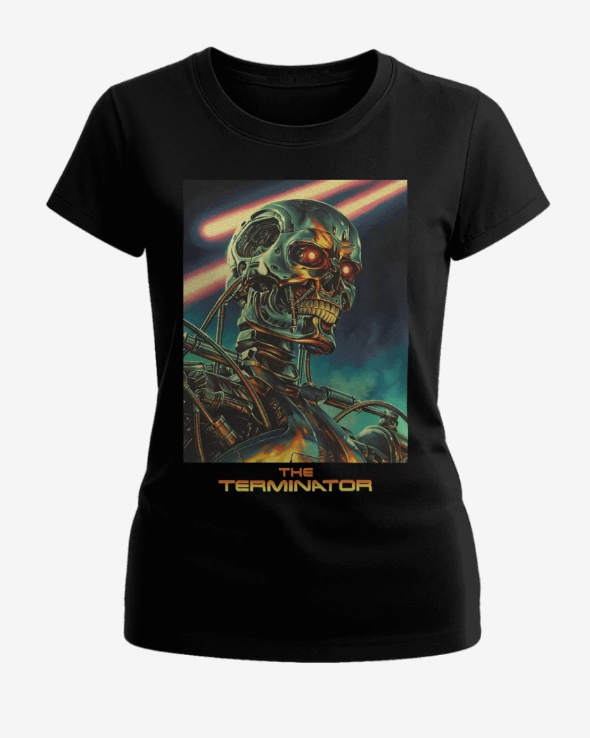 Polera de Mujer Negro de The Terminator v2