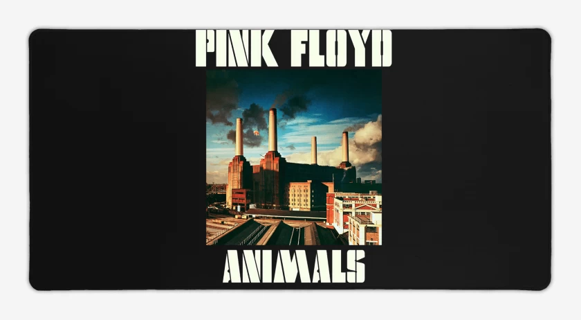 Mouse pad Gamer Negro de Pink Floyd Animals