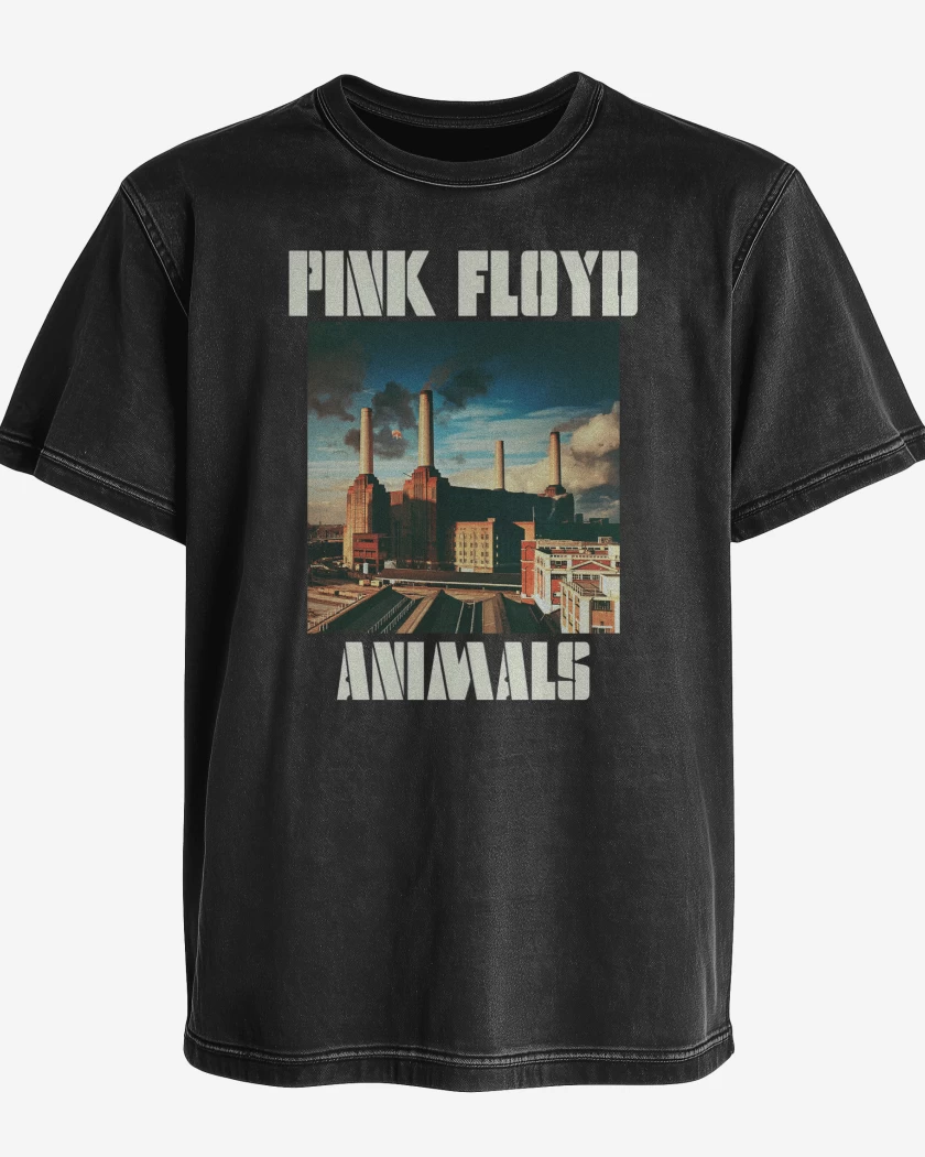 Polera desgastada Pink Floyd Animals