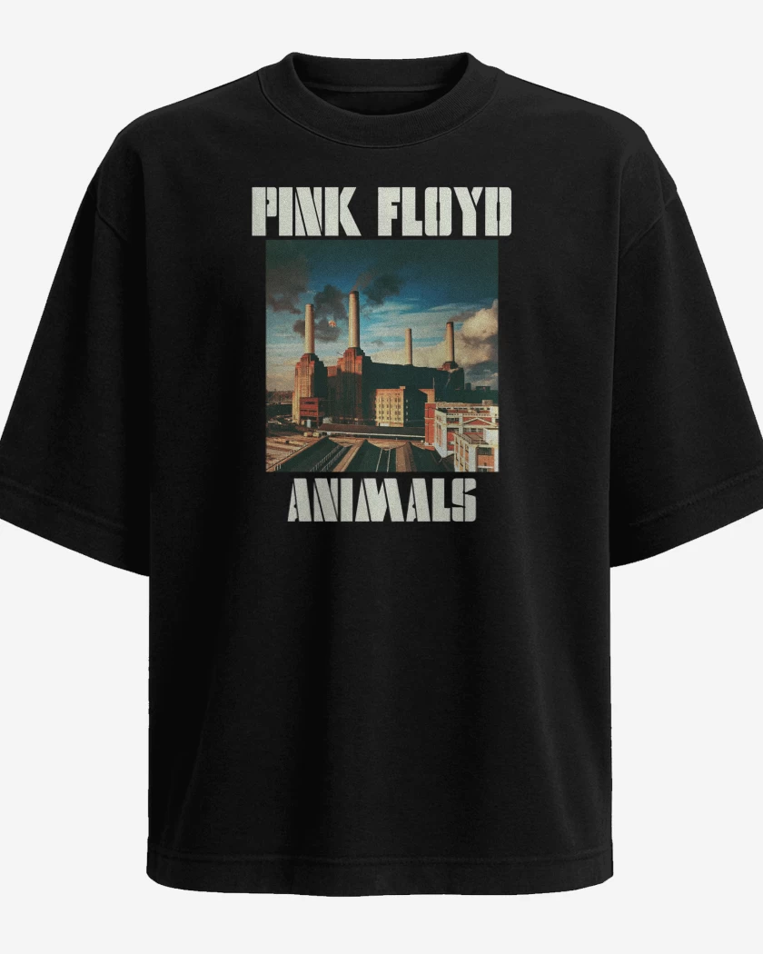 Polera Oversize Pink Floyd Animals