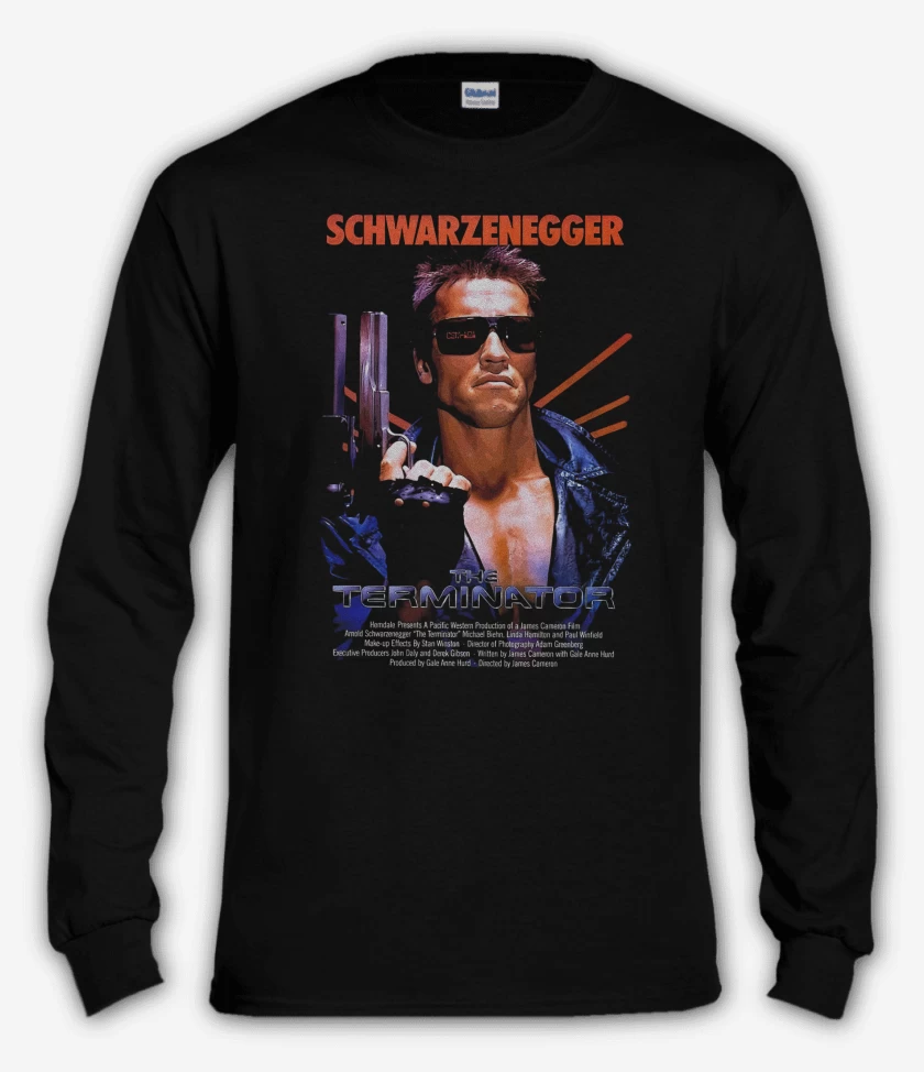 Polera manga larga Negro de Terminator 1