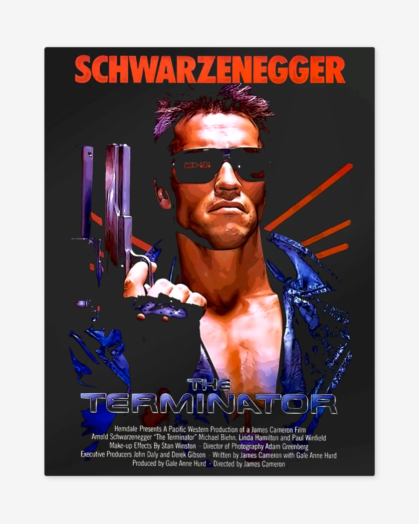 Print metalico Negro de Terminator 1