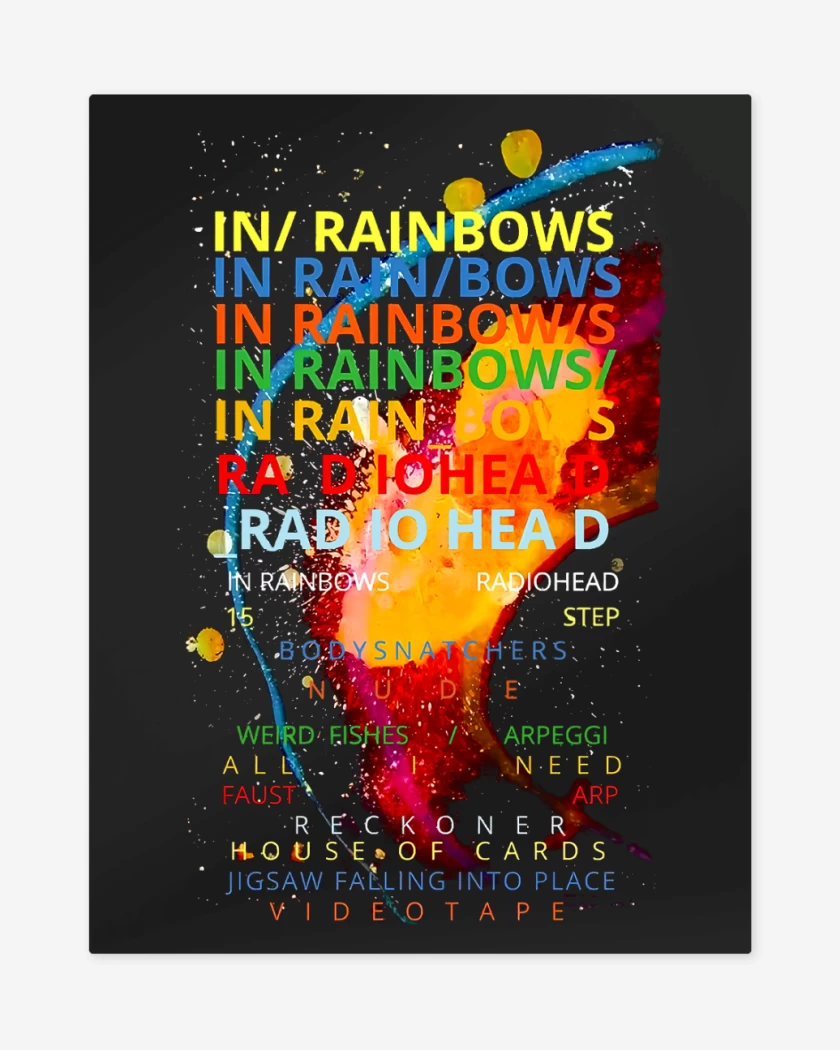 Print metalico In Rainbows