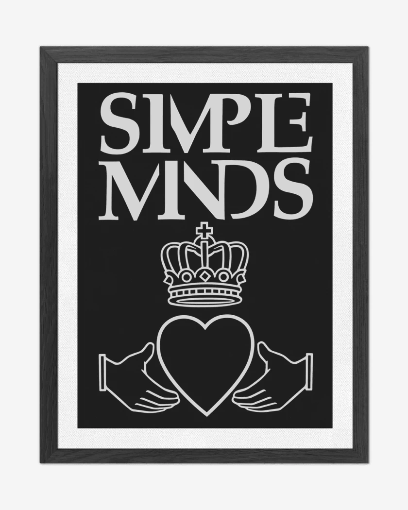 Cuadro decorativo Negro de Simple Minds