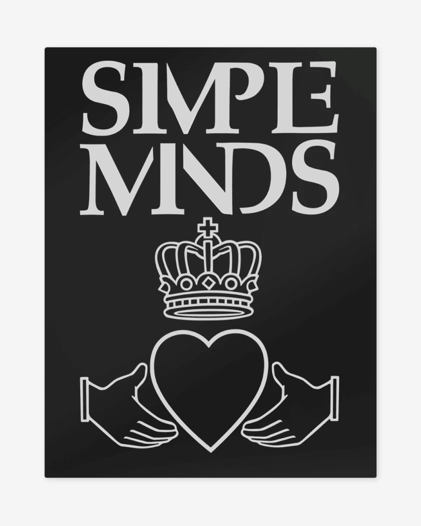 Print metalico Negro de Simple Minds