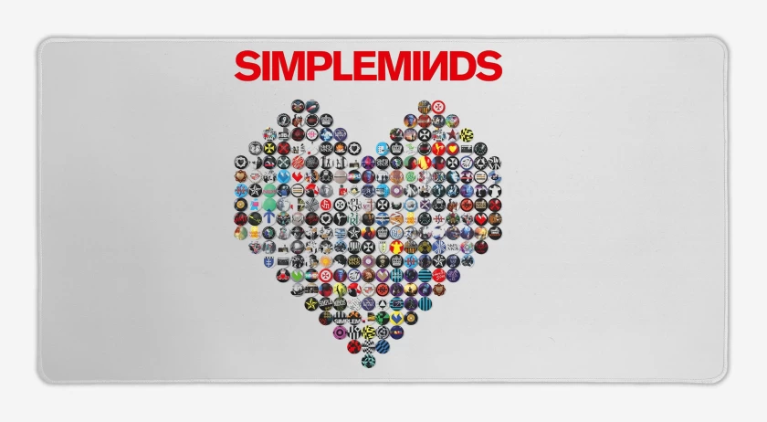Mouse pad Gamer Blanco de Simple Minds Heart