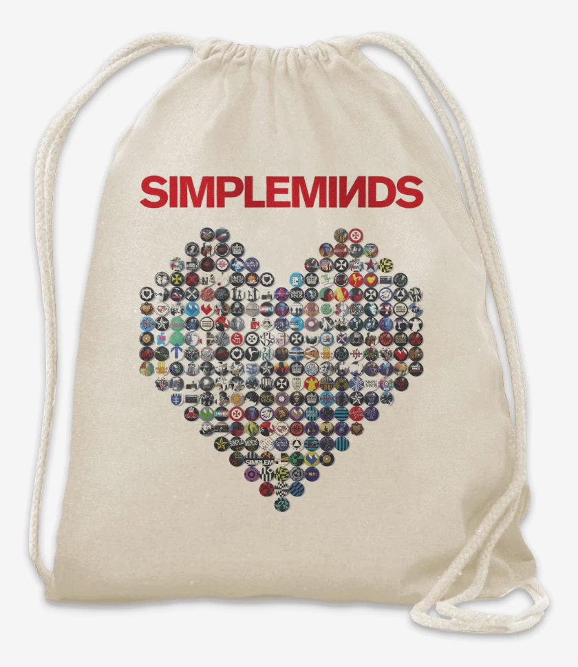 Mochila Blanco de Simple Minds Heart