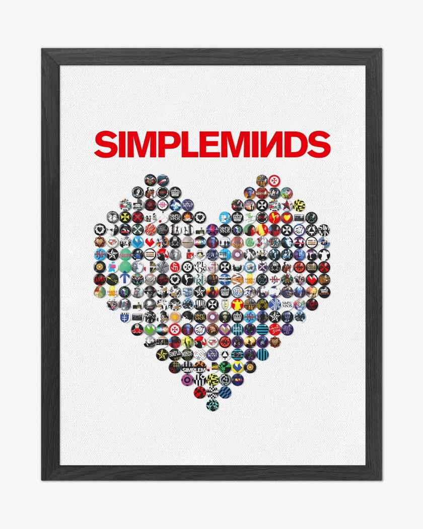 Cuadro decorativo Blanco de Simple Minds Heart