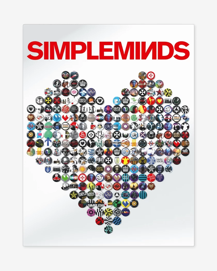 Print metalico Blanco de Simple Minds Heart
