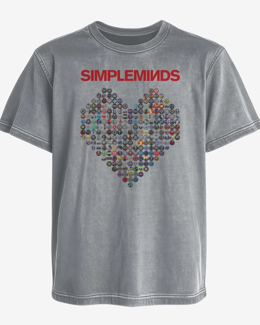Polera desgastada Simple Minds Heart