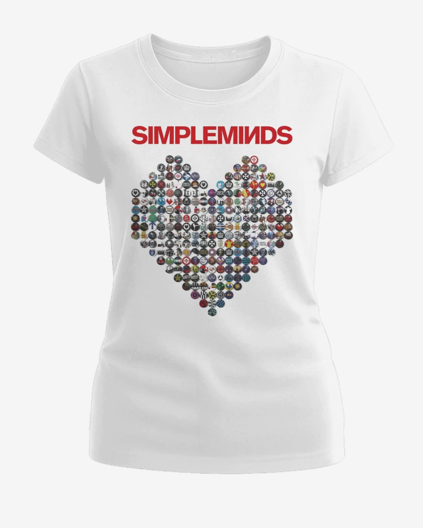 Polera de Mujer Blanco de Simple Minds Heart
