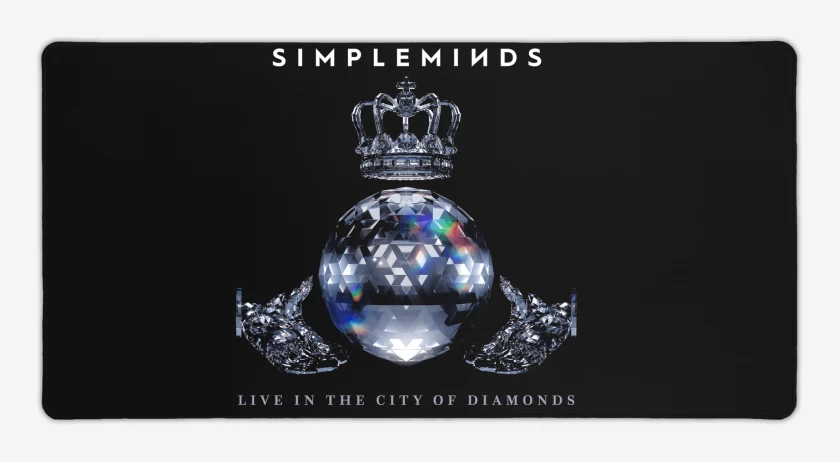 Mouse pad Gamer Negro de Simple Minds Live 