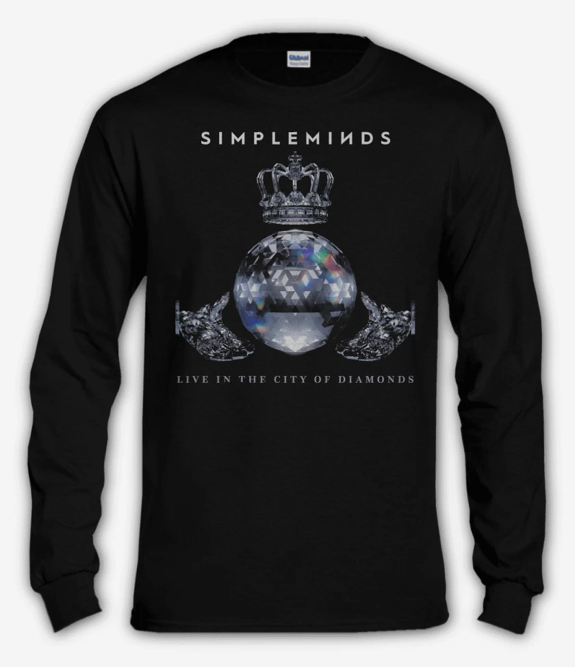 Polera manga larga Negro de Simple Minds Live 