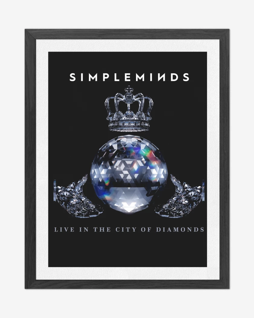 Cuadro decorativo Negro de Simple Minds Live 
