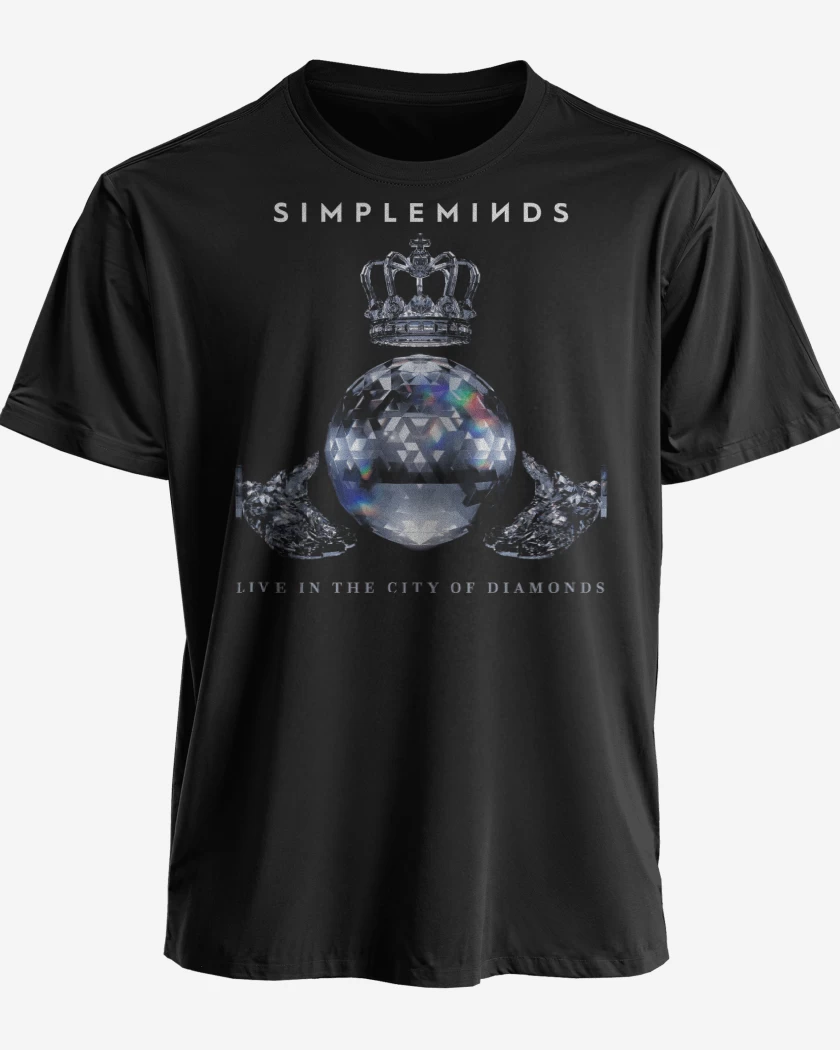 Polera premium Negro de Simple Minds Live 