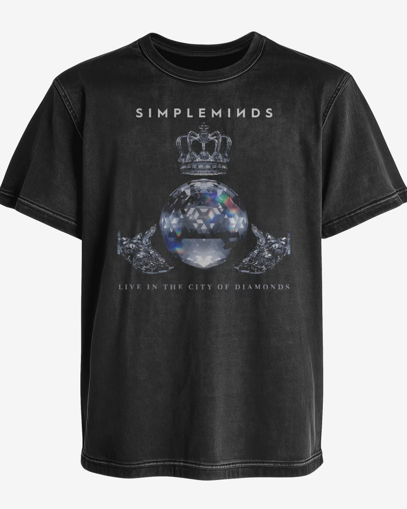 Polera desgastada Simple Minds Live 