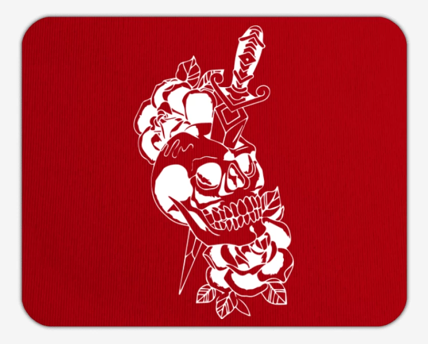 Mousepad Burdeo de Dagger skull