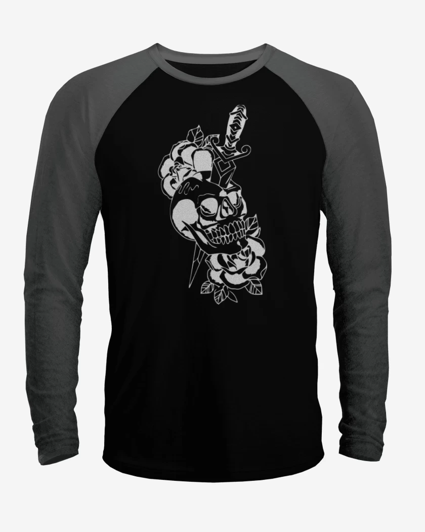 Polera Raglan Dagger skull
