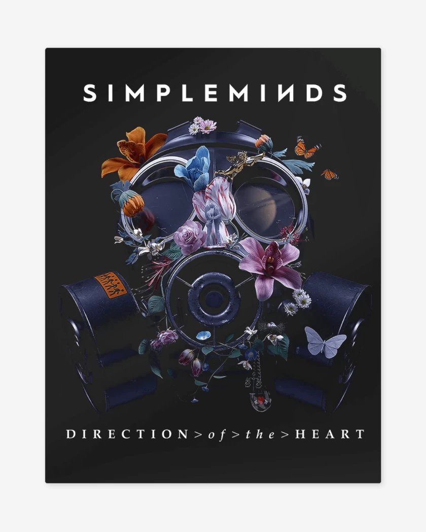 Print metalico Negro de Simple Minds Direction of the Heart