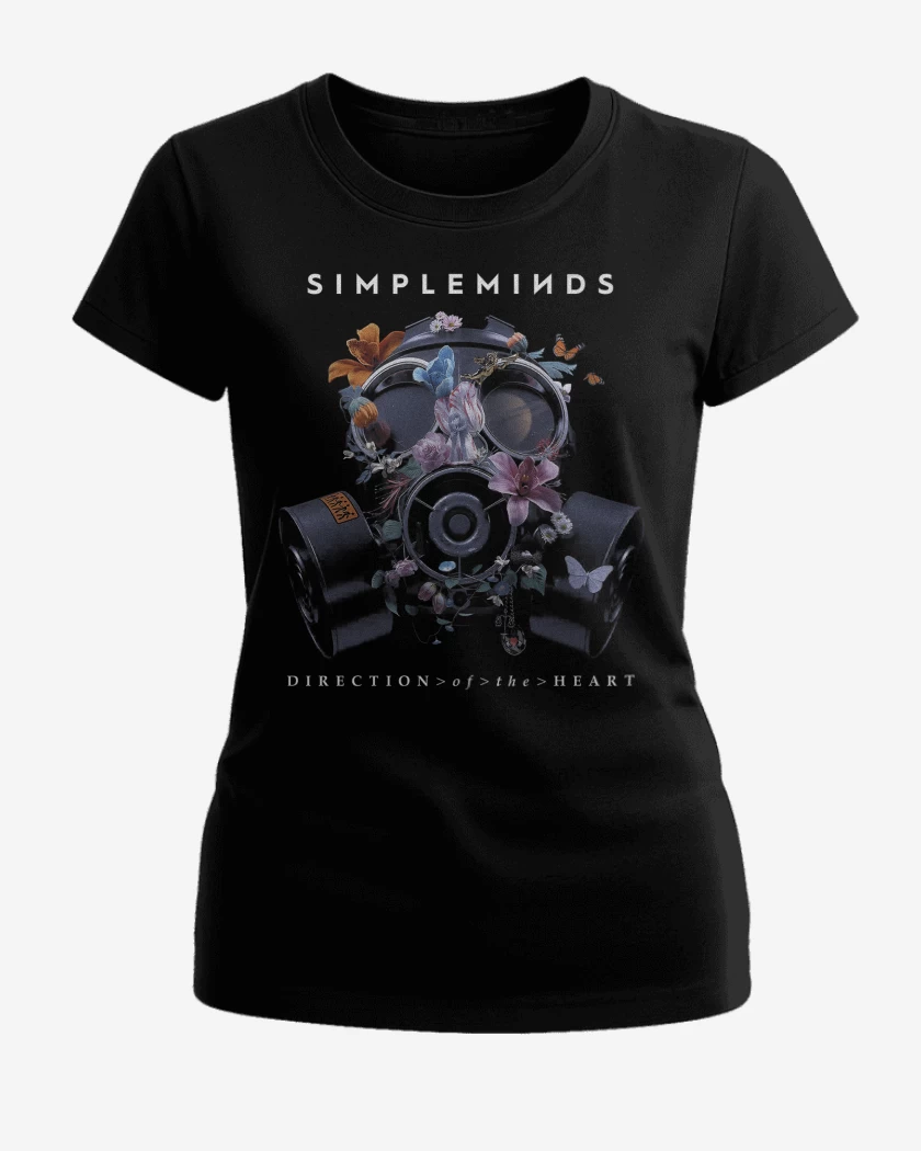 Polera de Mujer Negro de Simple Minds Direction of the Heart