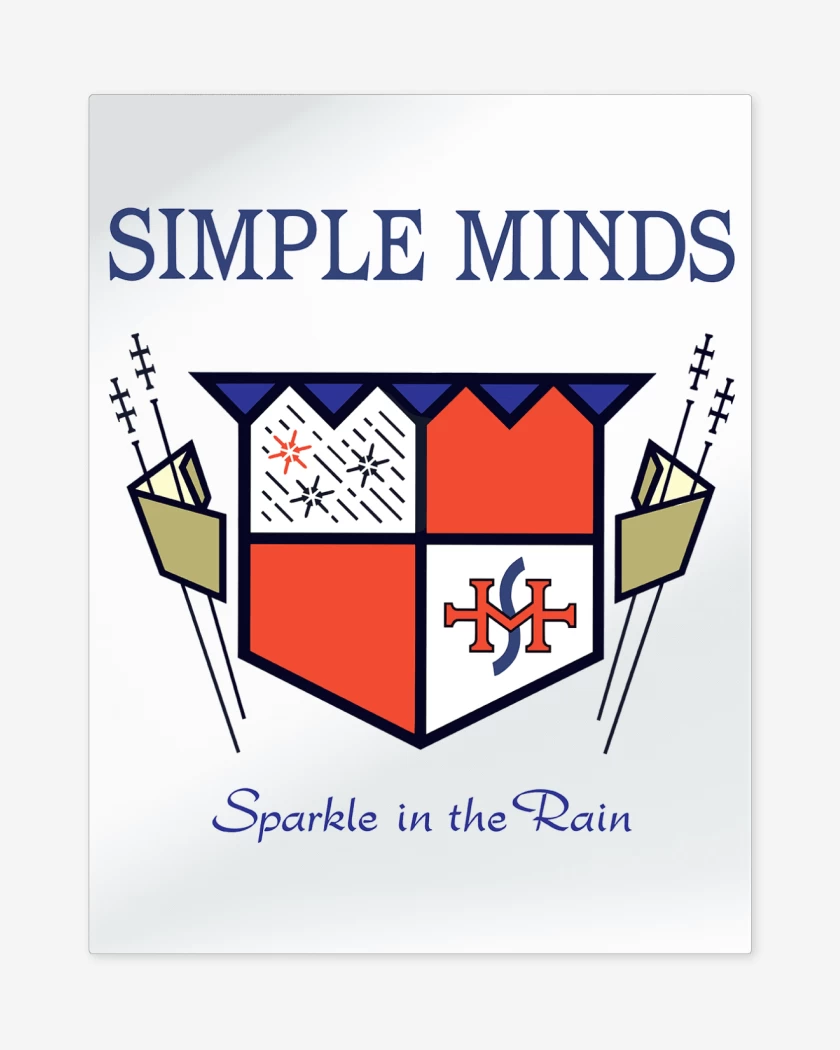 Print metalico Blanco de Simple Minds Sparkle in the Rain