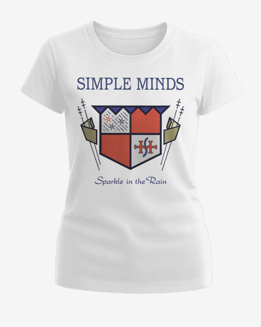 Polera de Mujer Blanco de Simple Minds Sparkle in the Rain