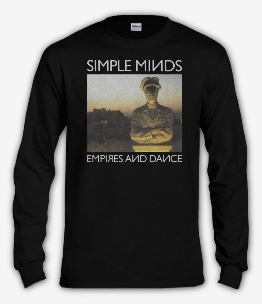 Polera manga larga Negro de Simple Minds Empires and Dance