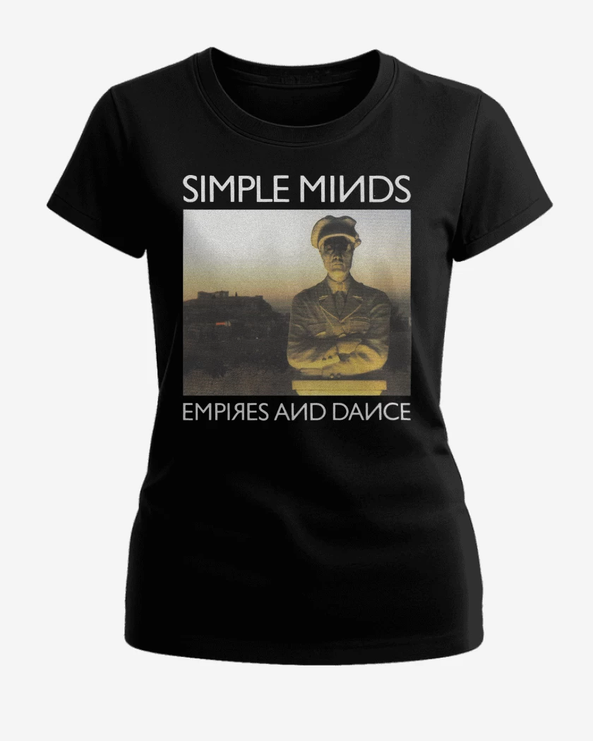 Polera de Mujer Negro de Simple Minds Empires and Dance