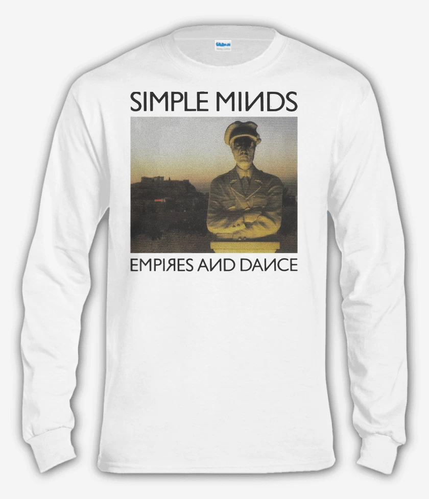 Polera manga larga Blanco de Simple Minds Empire And Dance B